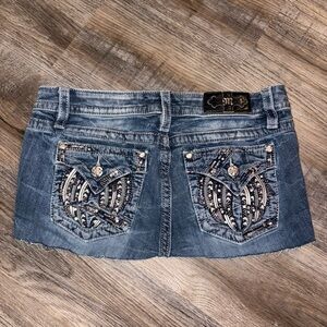 Bling Miss Me micro mini skirt